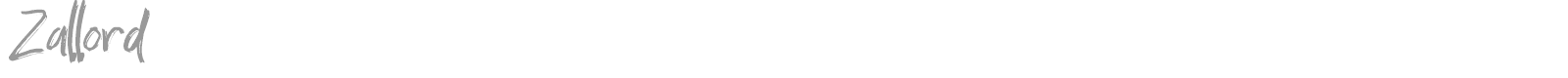 Zallord font preview
